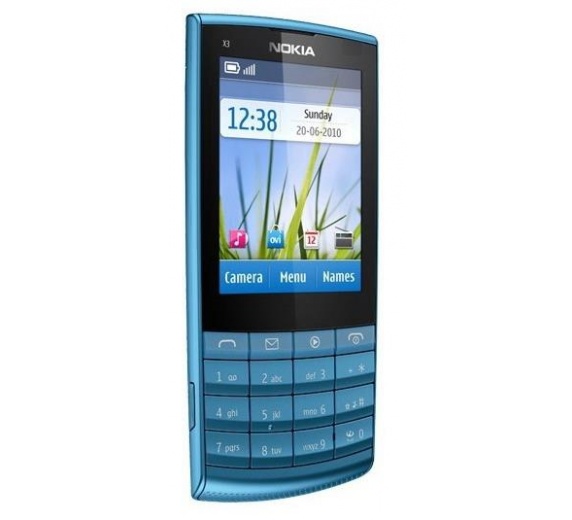 Nokia X3-02 Petrol Blue фото 2